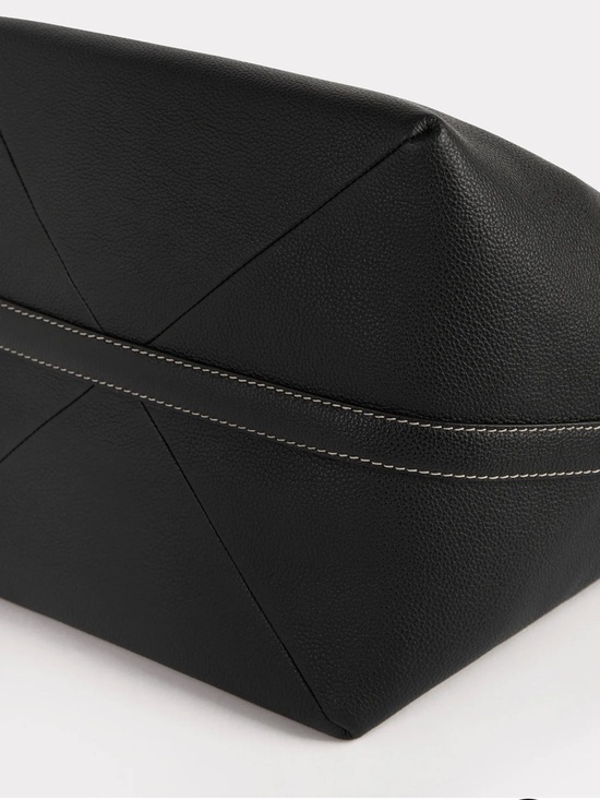 Toteme Black Pebbled Leather Hobo Bag - Picture 5 of 14